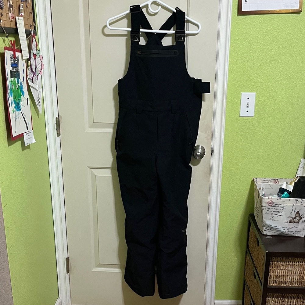 Youth Black Overalls ski pants Boulder Gear XL approx 18